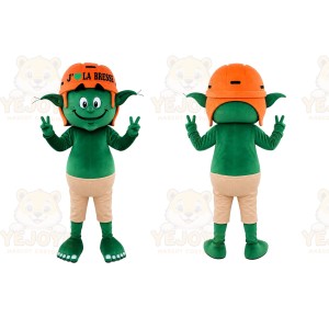 Green Goblin Mascot Costume for Sports Events
