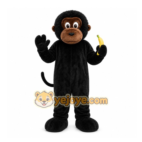 Black Monkey Mascot Costume for Events and Promotions Black Monkey Mascot Costume for Events and Promotions