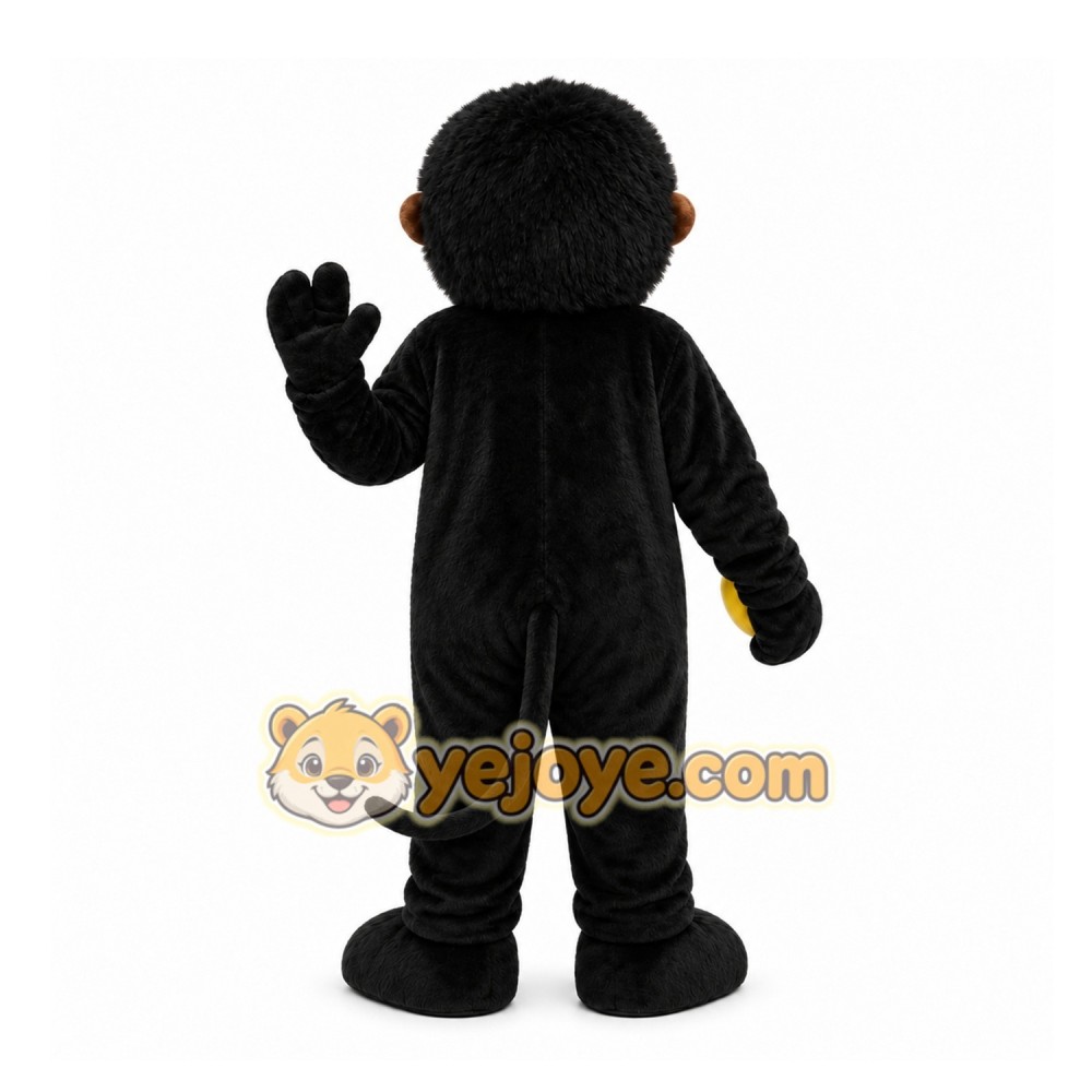 Black Monkey Mascot Costume for Events and Promotions Black Monkey Mascot Costume for Events and Promotions