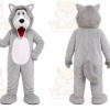 Gray Wolf Mascot Costume for Events and Promotions