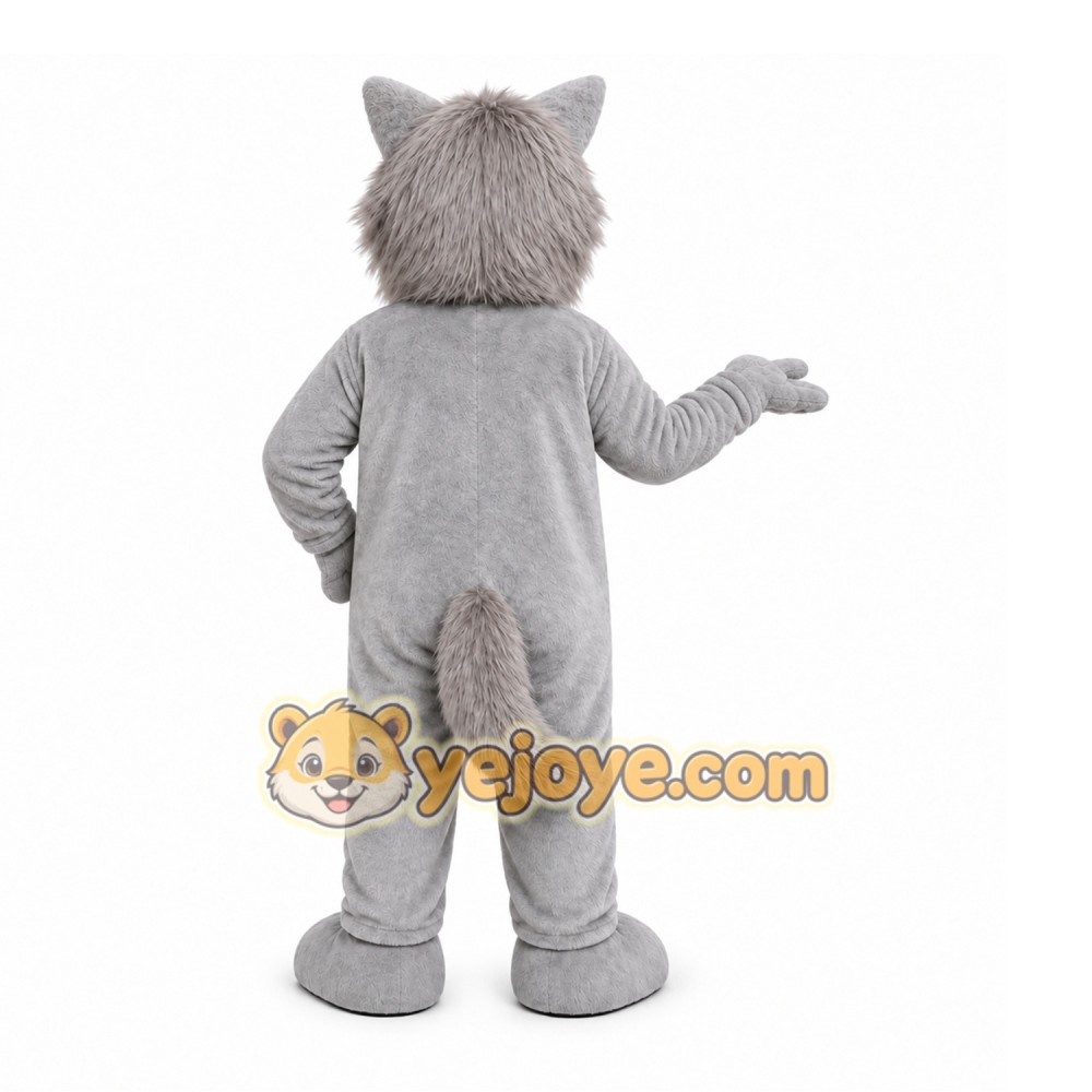 Gray Wolf Mascot Costume for Events and Promotions Gray Wolf Mascot Costume for Events and Promotions