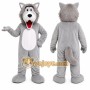 Gray Wolf Mascot Costume for Events and Promotions