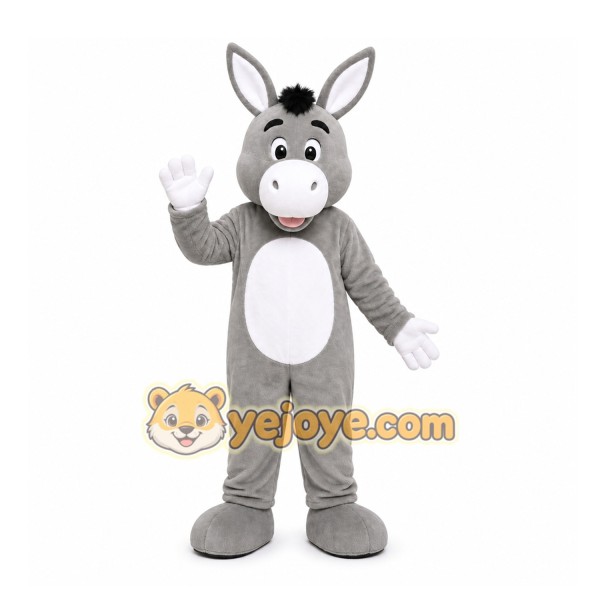 Gray Donkey Mascot Costume for Events and Promotions