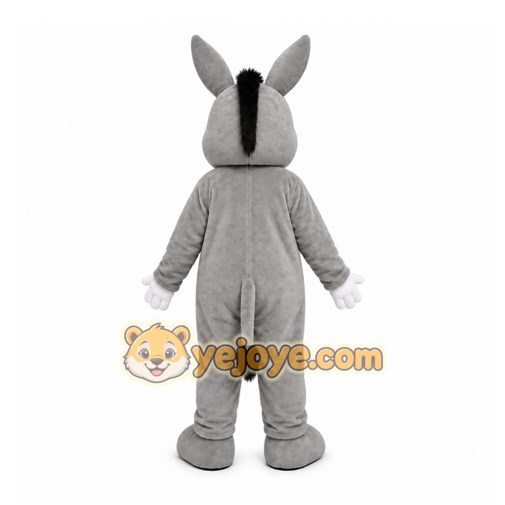 Gray Donkey Mascot Costume for Events and Promotions Gray Donkey Mascot Costume for Events and Promotions