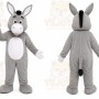 Gray Donkey Mascot Costume for Events and Promotions