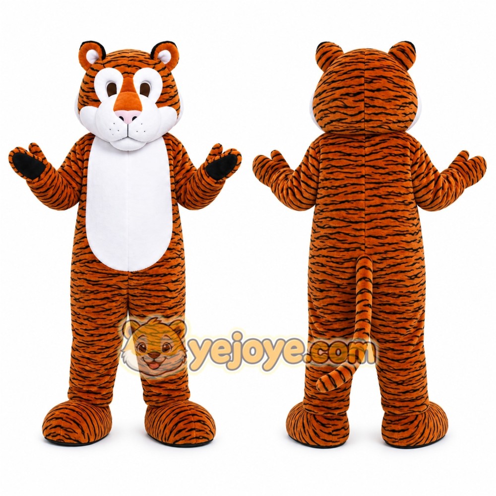 Orange Tiger Mascot Costume for School Events Orange Tiger Mascot Costume for School Events
