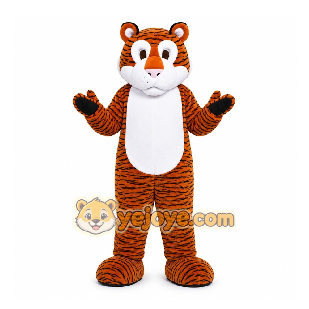 Orange Tiger Mascot Costume for School Events Orange Tiger Mascot Costume for School Events