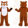 Orange Tiger Mascot Costume for School Events