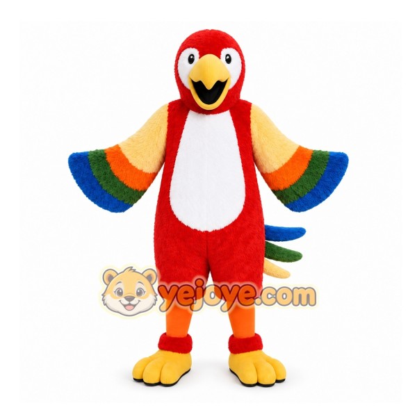 Red Parrot Mascot Costume for Events and Promotions