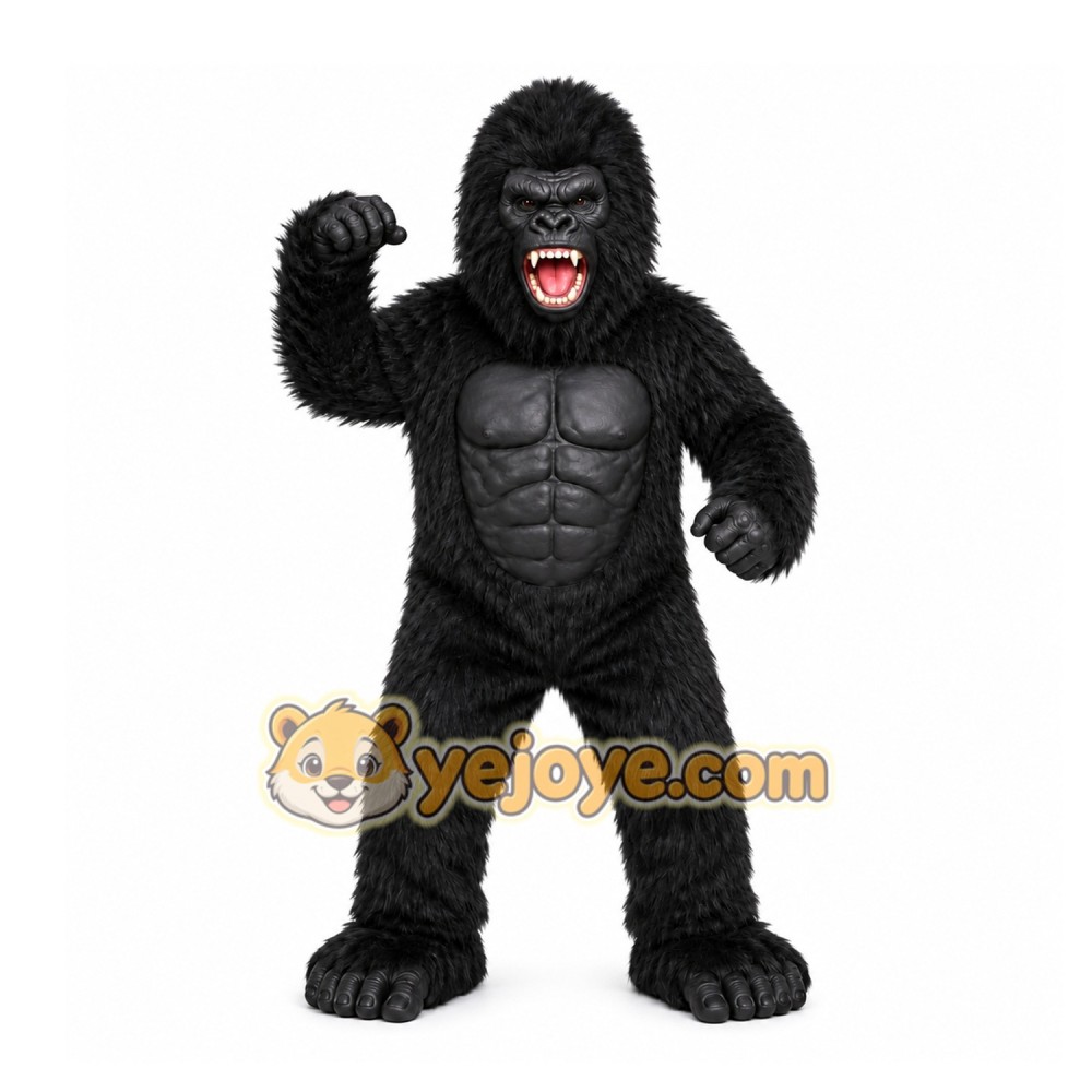 Black Gorilla Mascot Costume for Events and Promotions Black Gorilla Mascot Costume for Events and Promotions