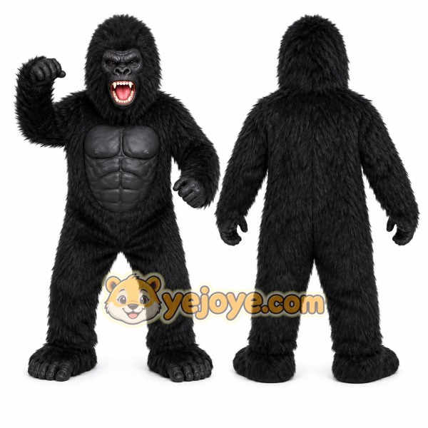 Black Gorilla Mascot Costume for Events and Promotions
