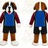 Brown Dog Mascot Costume for Sports Events