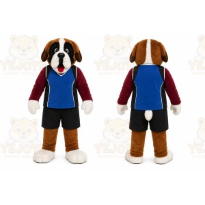 Brown Dog Mascot Costume for Sports Events