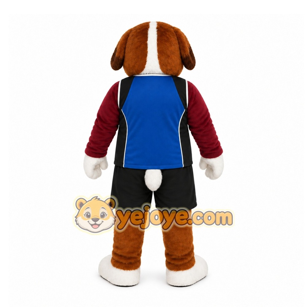 Brown Dog Mascot Costume for Sports Events Brown Dog Mascot Costume for Sports Events
