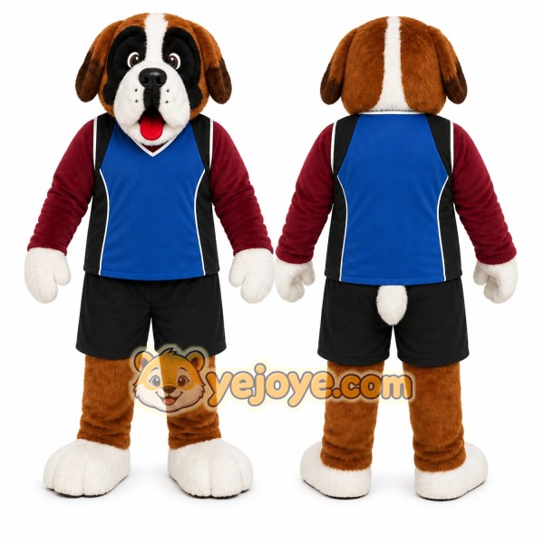Brown Dog Mascot Costume for Sports Events