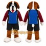 Brown Dog Mascot Costume for Sports Events