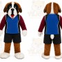 Brown Dog Mascot Costume for Sports Events