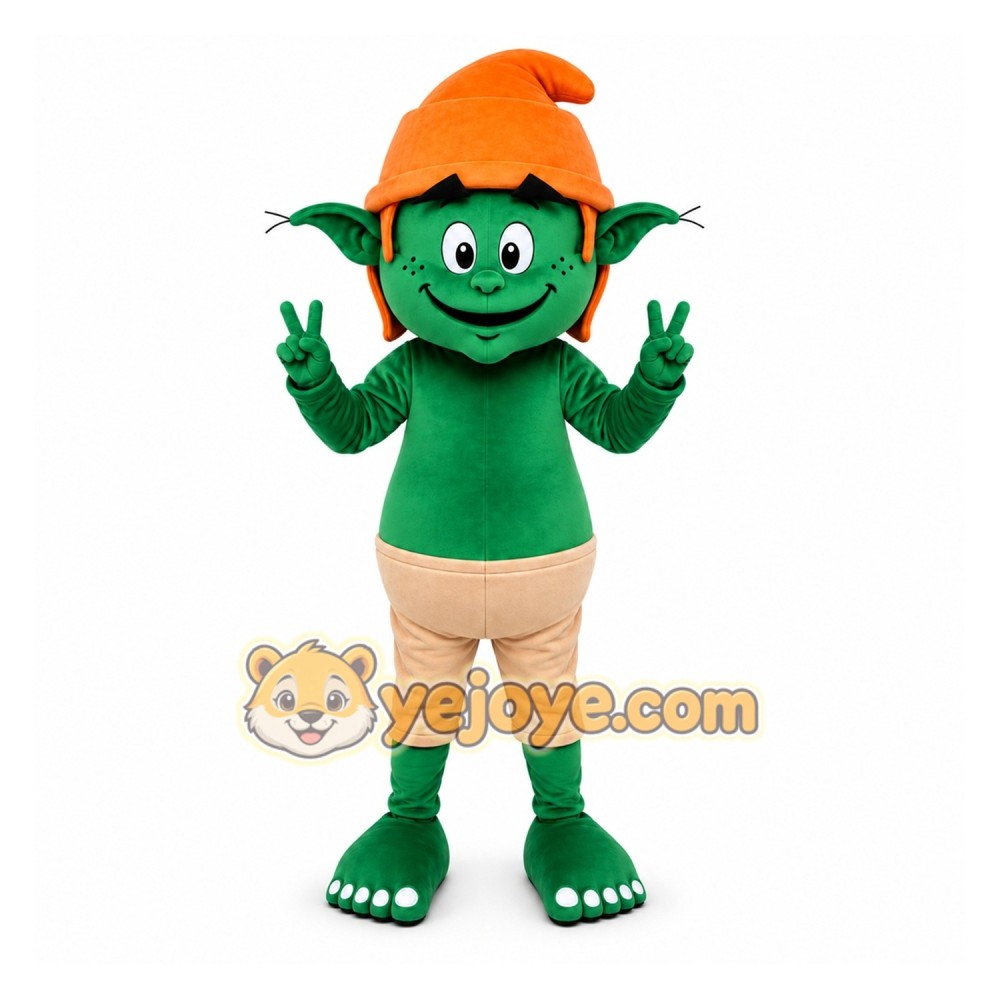 Green Goblin Mascot Costume for Sports Events