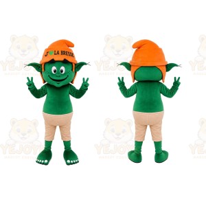 Green Goblin Mascot Costume for Sports Events