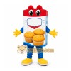 Red Muffin Box Mascot Costume for Restaurant Promotions