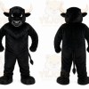 Black Bull Mascot Costume for Sports Events