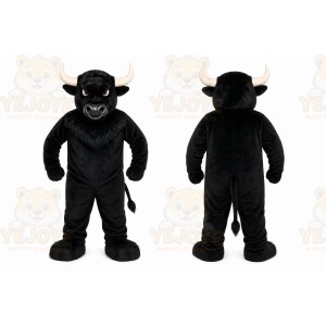Black Bull Mascot Costume for Sports Events
