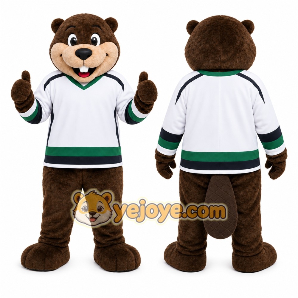 Brown Beaver Mascot Costume for Sports Events Brown Beaver Mascot Costume for Sports Events