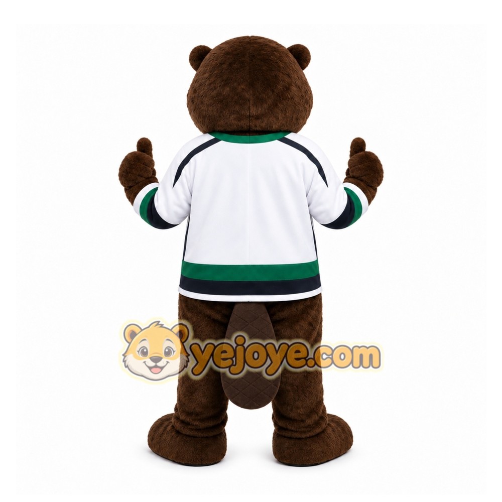 Brown Beaver Mascot Costume for Sports Events Brown Beaver Mascot Costume for Sports Events