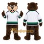 Brown Beaver Mascot Costume for Sports Events