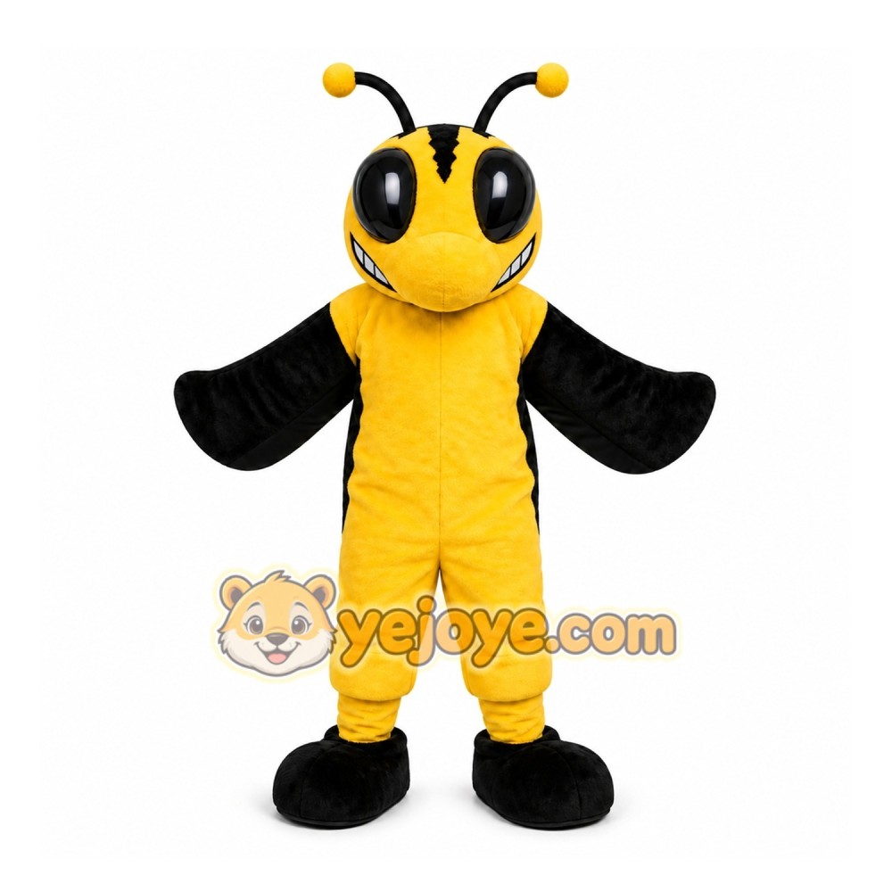 Yellow Bee Mascot Costume for Children's Events Yellow Bee Mascot Costume for Children's Events
