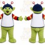 Green Alien Mascot Costume for Children's Events