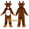 Brown Moose Mascot Costume for Holiday Events Brown Moose Mascot Costume for Holiday Events