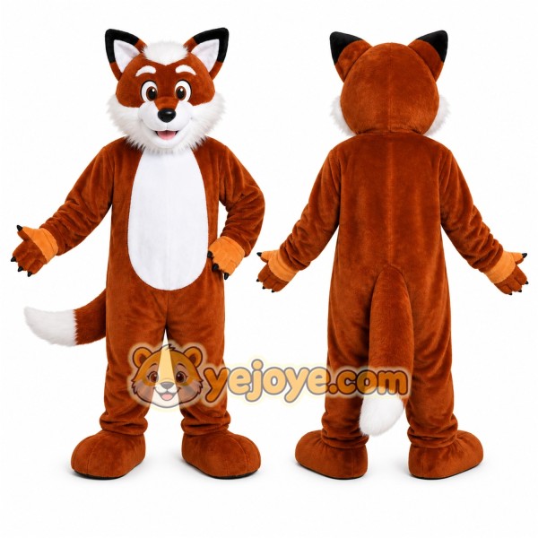 Brown Fox Mascot Costume for Events and Promotions