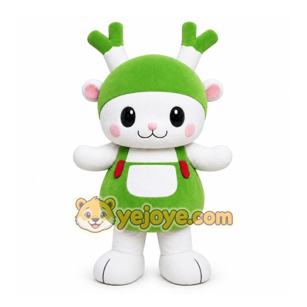 Green Deer Mascot Costume for Children's Events