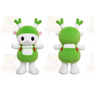 Green Deer Mascot Costume for Children's Events