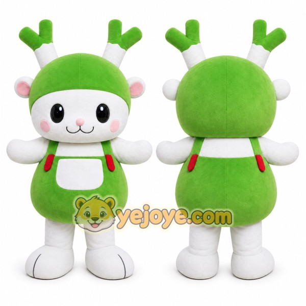 Green Deer Mascot Costume for Children's Events