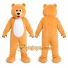 Orange Bear Mascot Costume for Children's Events Orange Bear Mascot Costume for Children's Events