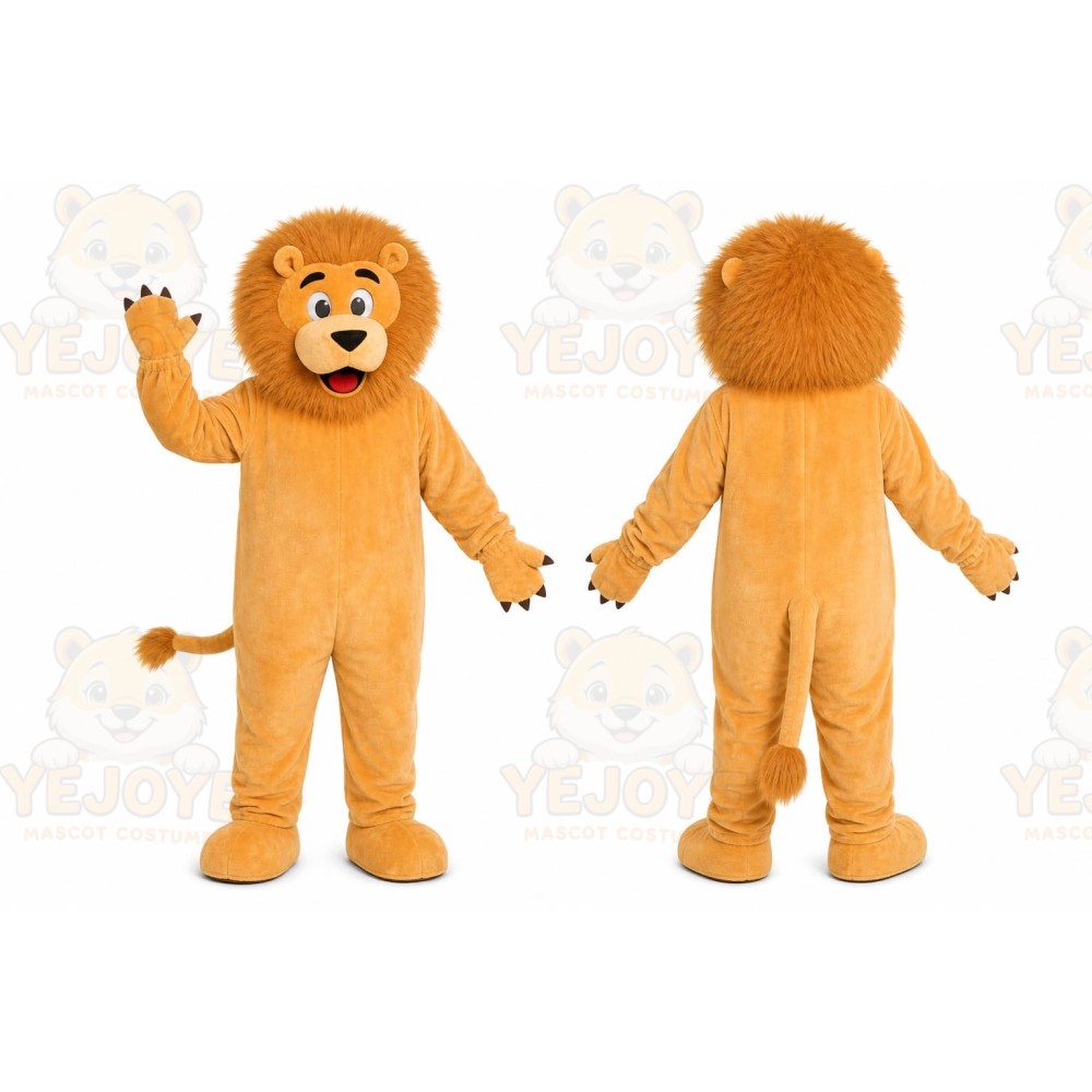 Orange Lion Mascot Costume for School Events