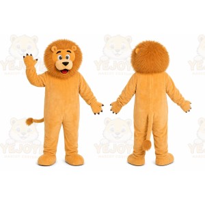 Orange Lion Mascot Costume for School Events