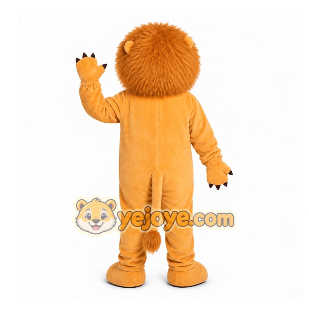 Orange Lion Mascot Costume for School Events Orange Lion Mascot Costume for School Events