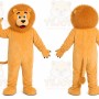 Orange Lion Mascot Costume for School Events