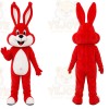 Red Rabbit Mascot Costume for Holiday Events