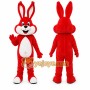 Red Rabbit Mascot Costume for Holiday Events