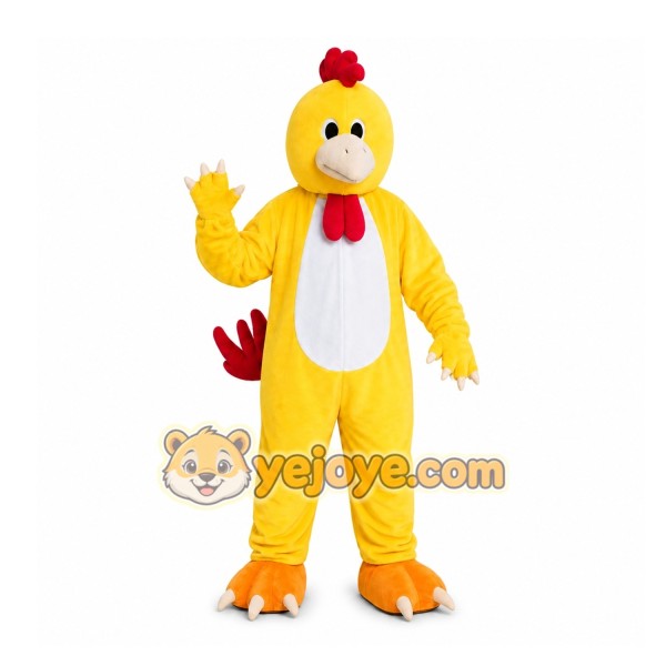 Yellow Chicken Mascot Costume for Restaurant Promotions Yellow Chicken Mascot Costume for Restaurant Promotions