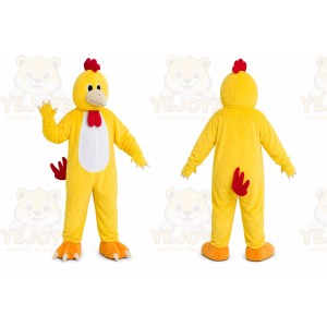 Yellow Chicken Mascot Costume for Restaurant Promotions