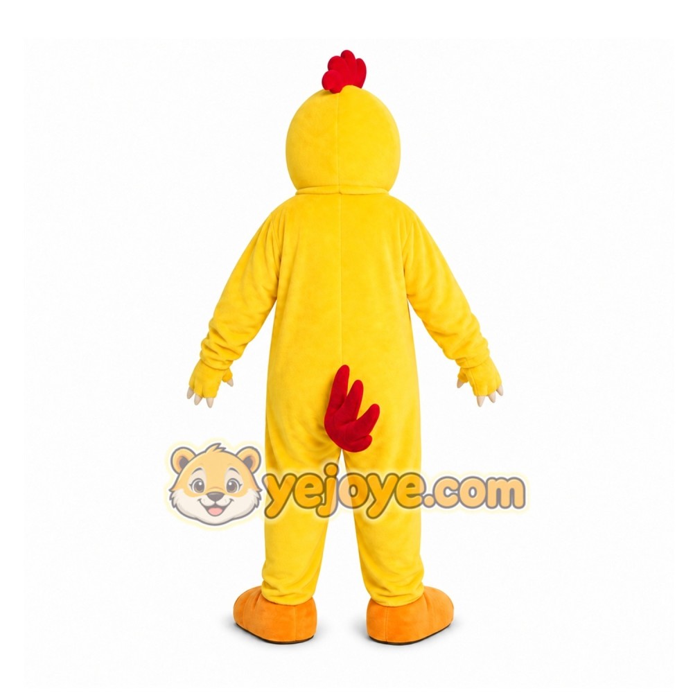 Yellow Chicken Mascot Costume for Restaurant Promotions Yellow Chicken Mascot Costume for Restaurant Promotions