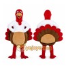 Red Turkey Mascot Costume for Holiday Events