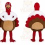 Red Turkey Mascot Costume for Holiday Events