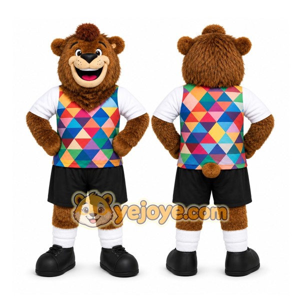Brown Bear Mascot Costume for Sports Events