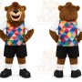 Brown Bear Mascot Costume for Sports Events